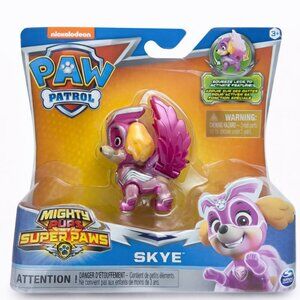 PAW Patrol Mighty Pups Super Paws Skye Figure Nickelodeon Spin Master New Sealed